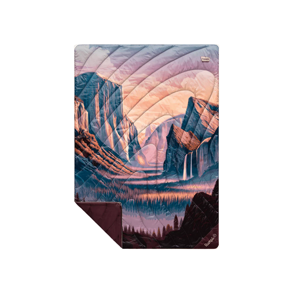 RUMPL ORIGINAL PUFFY BLANKET 1P YOSEMITE NATURAL PARK
