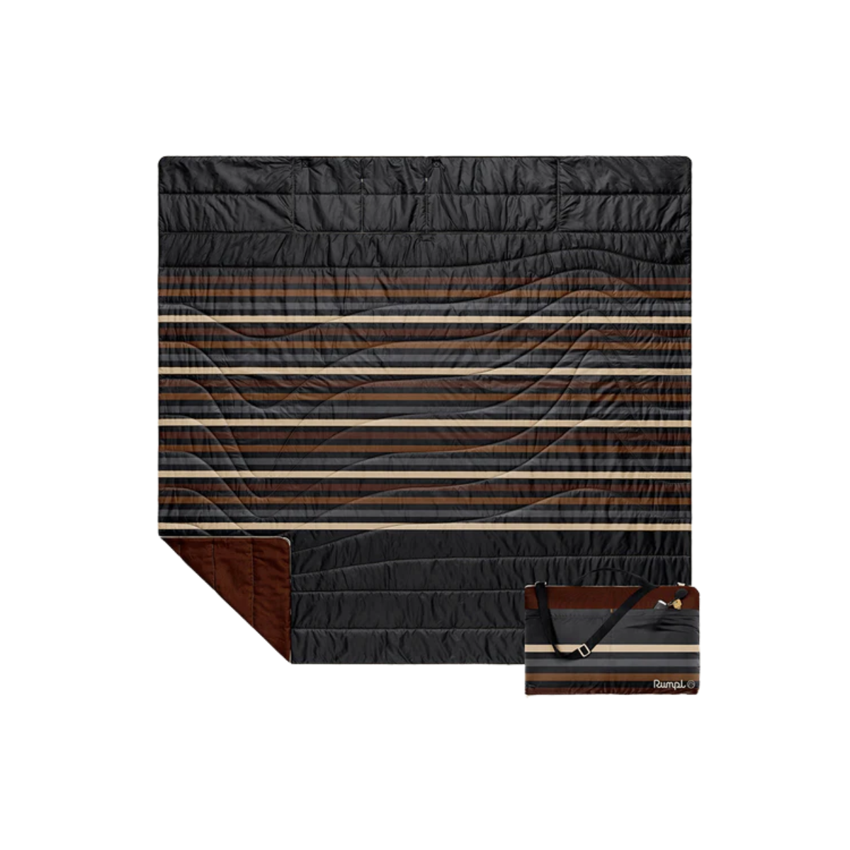 RUMPL STASH MAT MOCHA MINI STRIPE