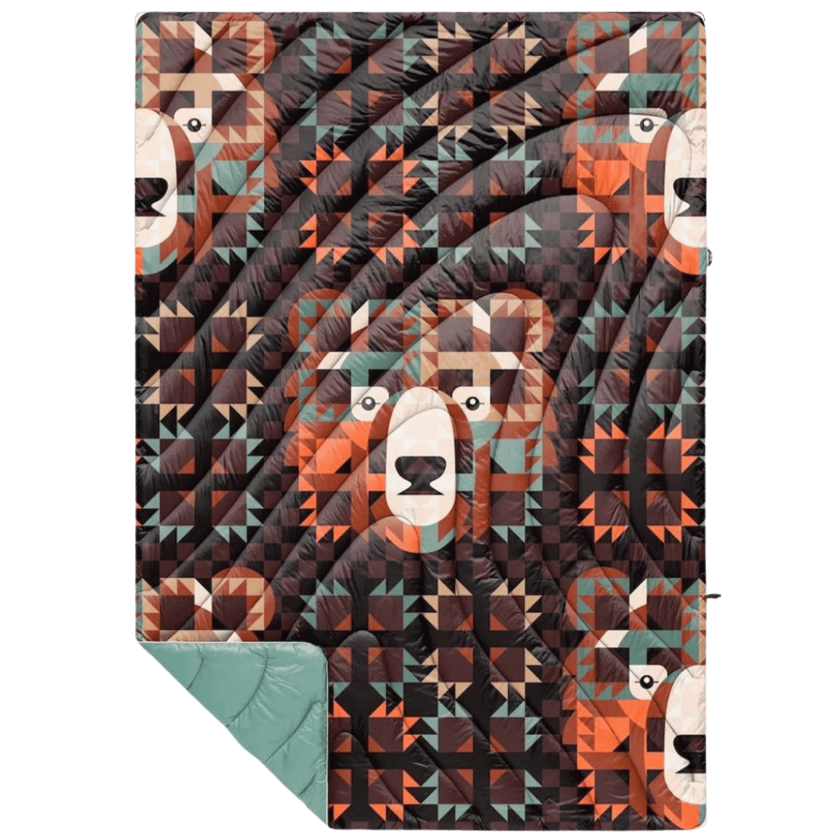 RUMPL ORIGINAL PUFFY BLANKET - GRIZZLY SLUMBER
