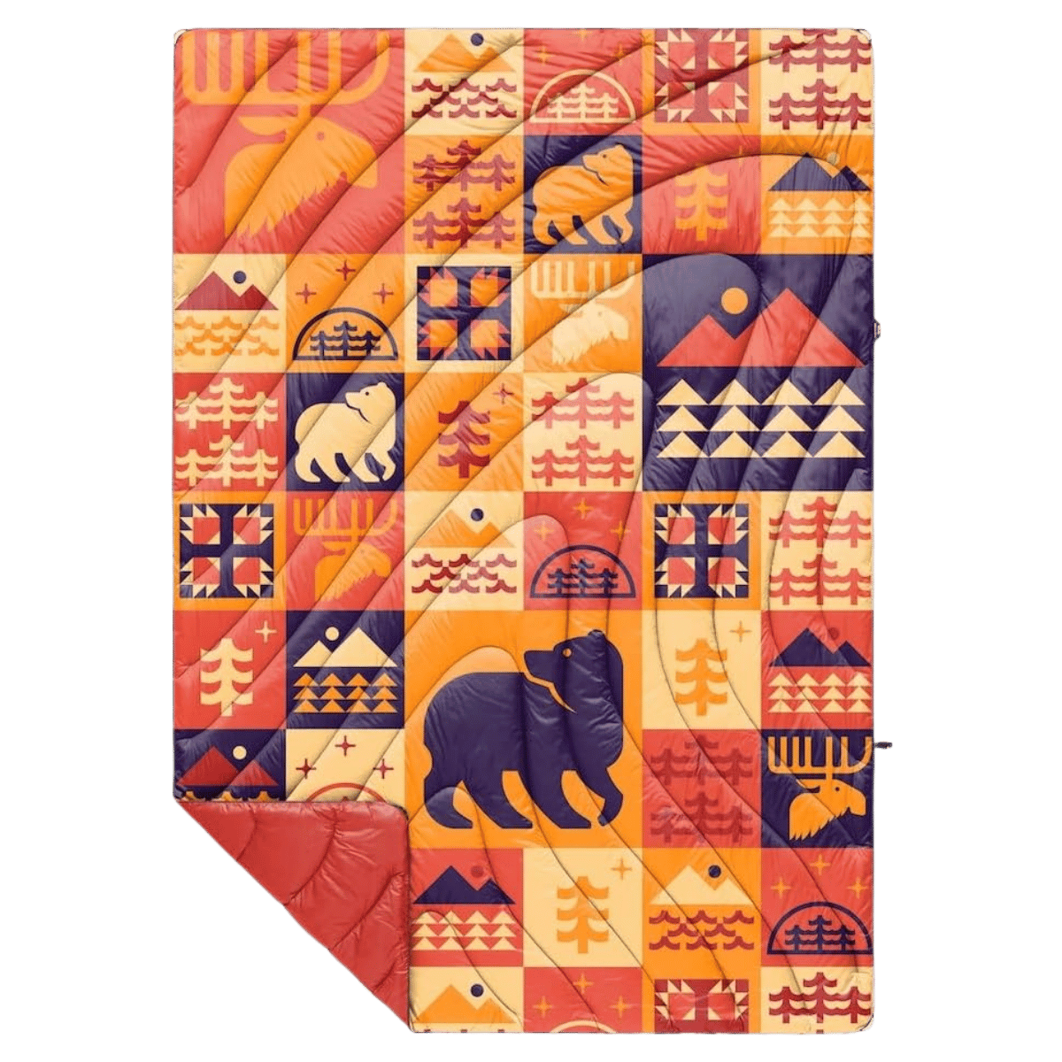 RUMPL ORIGINAL PUFFY BLANKET -  SUNRISE CABIN