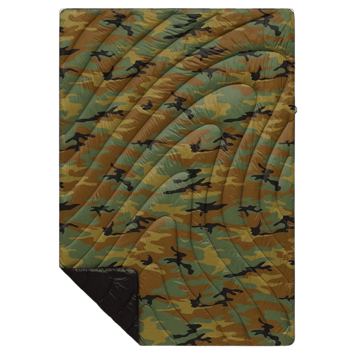 RUMPL ORIGINAL PUFFY BLANKET -  WOODLAND CAMO