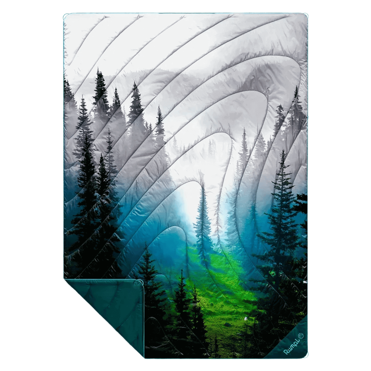 RUMPL ORIGINAL PUFFY BLANKET - OLYMPIC FOG