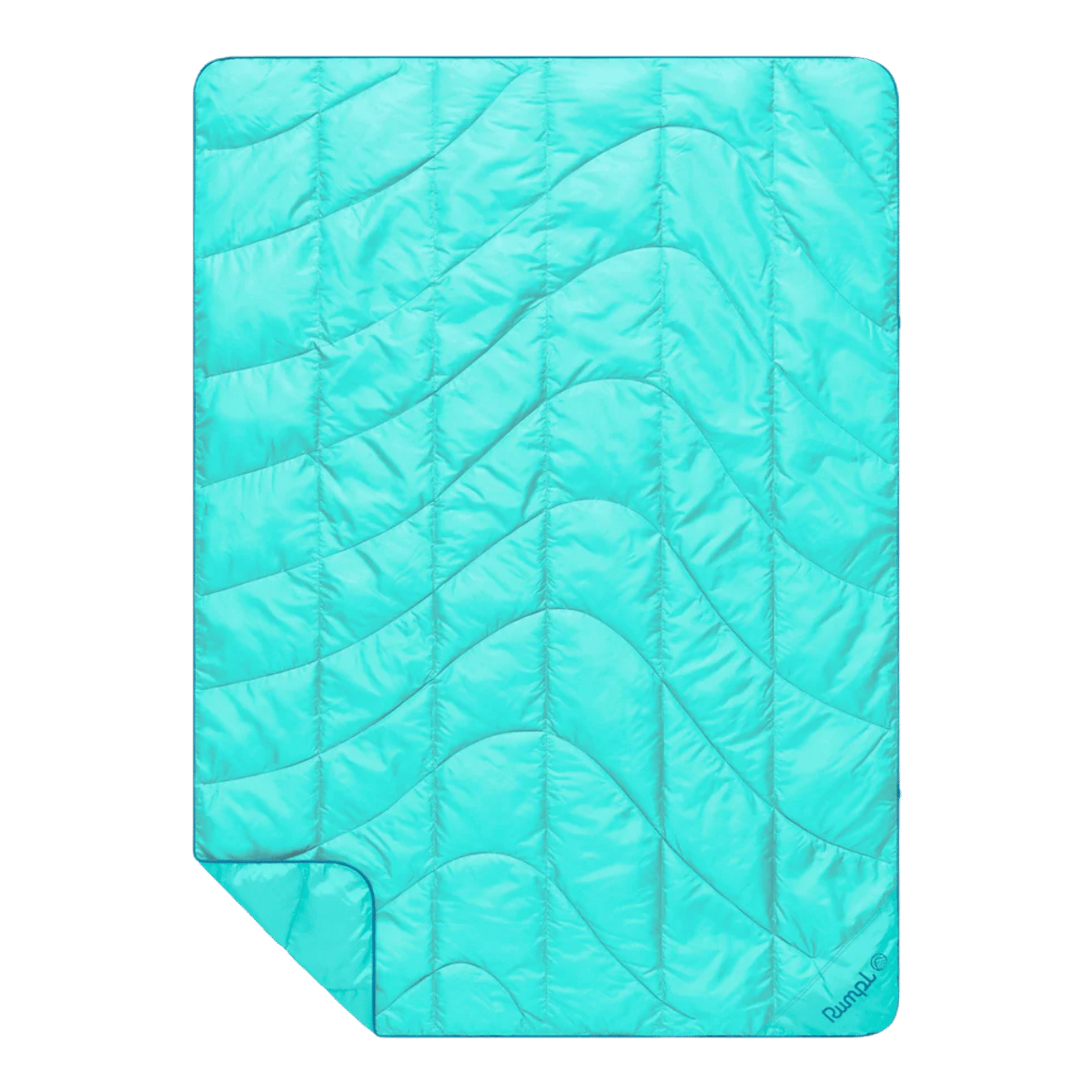 RUMPL TRAVEL PUFFY BLANKET - SEAFOAM