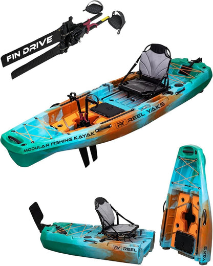 ReelYaks Radar 10ft Fin Drive Modular Fishing Kayak
