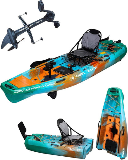ReelYaks Radar 10ft Propeller Drive Modular Fishing Kayak