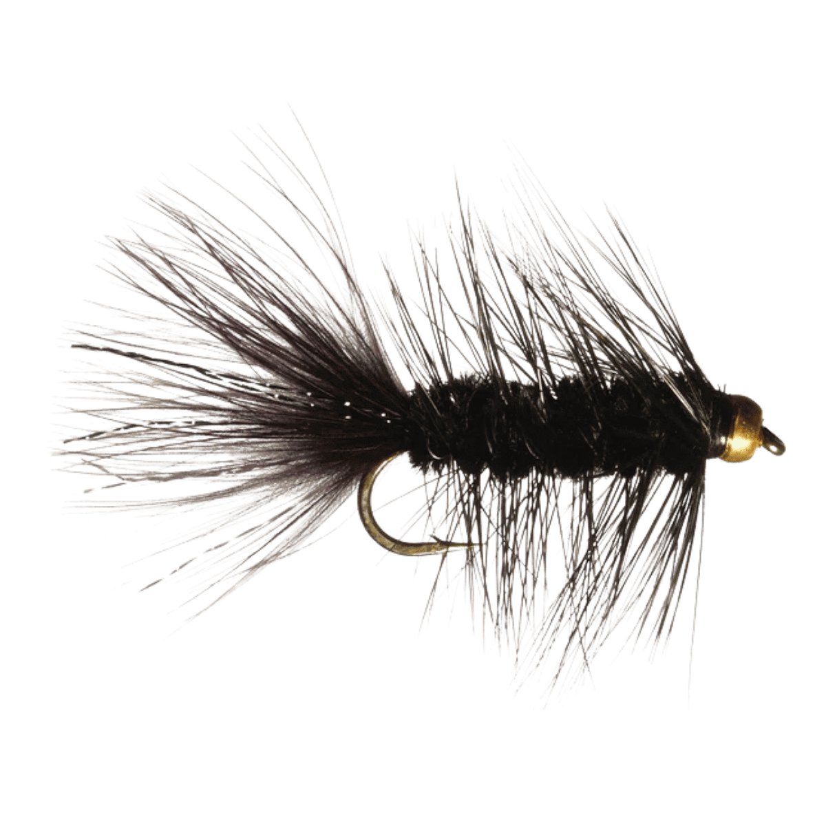 RAINY`S BEADHEAD WOOLY BUGGER BLACK SIZE 8