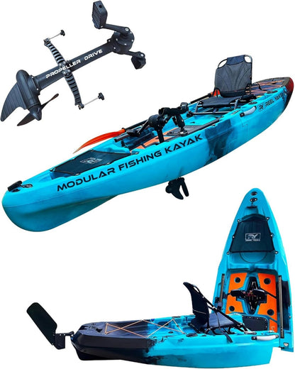 ReelYaks Rapido 10.8ft Propeller Drive Modular Fishing Kayak