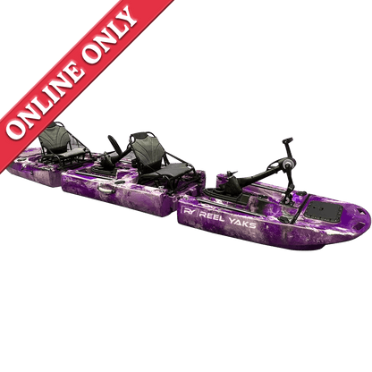 ReelYaks 14ft Raider Tandem Propeller Drive Modular Fishing Kayak showing online only