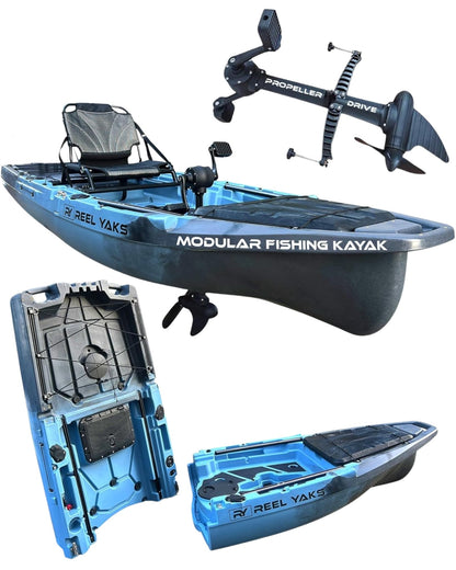 ReelYaks Recon 10ft Propeller Drive Modular Fishing Kayak