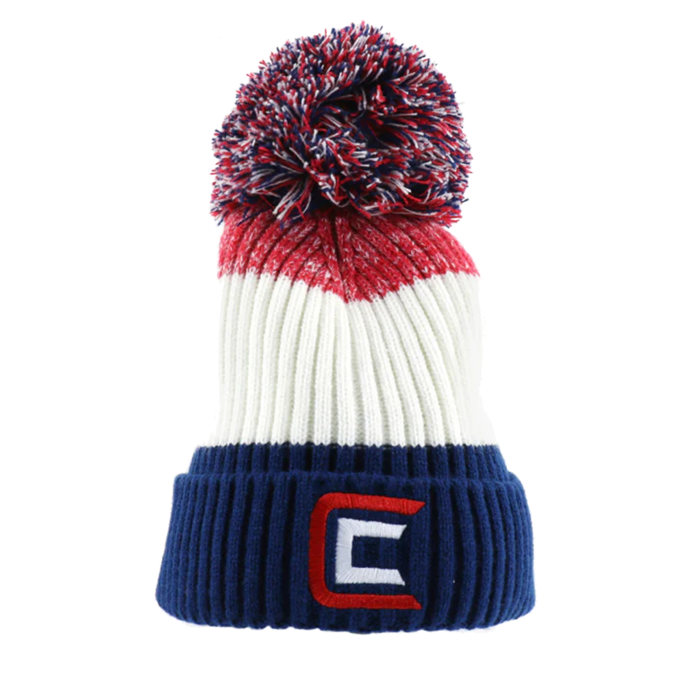 CLAM POM HAT
Red/White/Blue