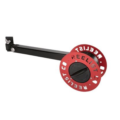 REELIST CO. RATTLE REEL - 360° EXTENDABLE ARM - RED - FRONT VIEW 