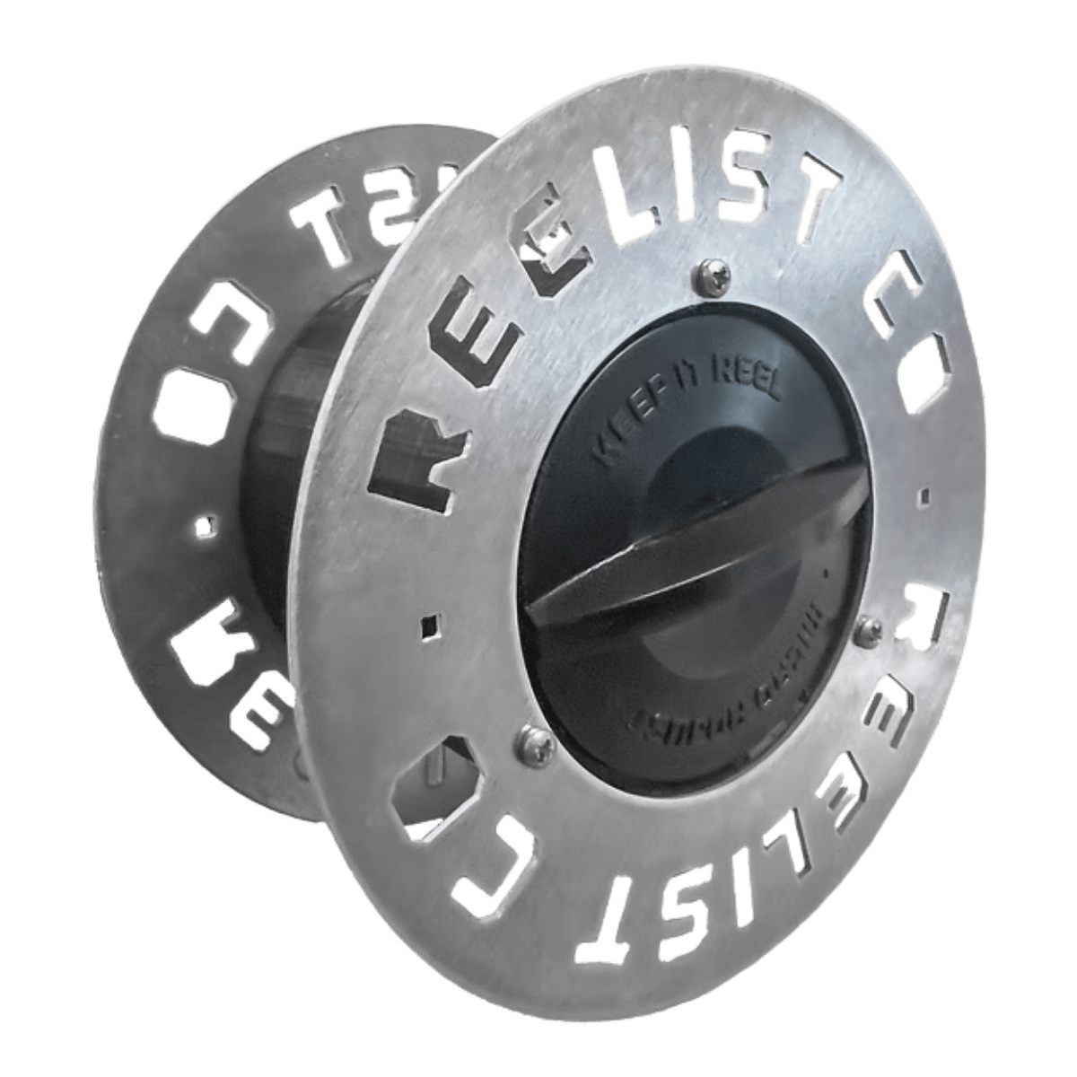 REELIST CO. RATTLE REEL - 360° EXTENDABLE ARM - SILVER - REEL VIEW