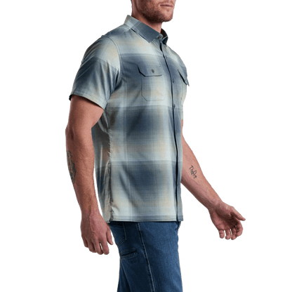 KUHL RESPONSE SS SHIRT - BLUE FOG SIDE