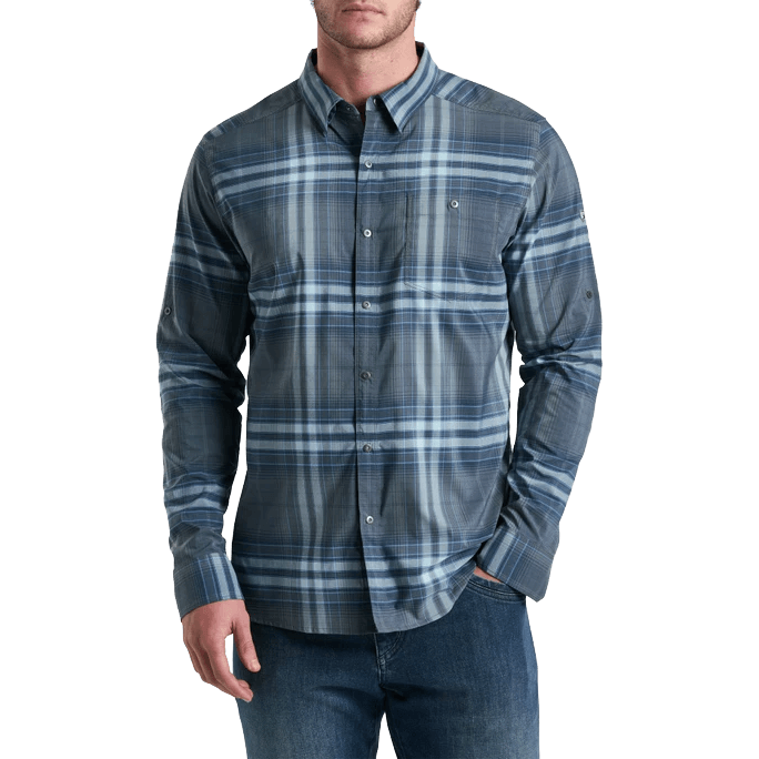 KUHL RESPONSE LITE LS SHIRT - CHARCOAL BLUE