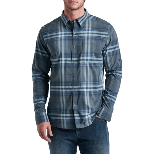 KUHL RESPONSE LITE LS SHIRT - CHARCOAL BLUE
