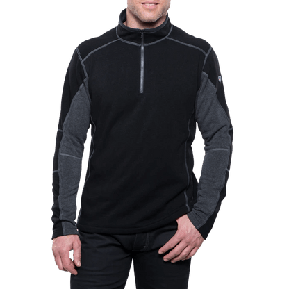 REVEL 1/4 ZIP - BLACK/STEEL