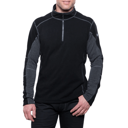 REVEL 1/4 ZIP - BLACK/STEEL