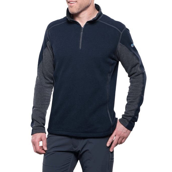 REVEL 1/4 ZIP - MUTINY BLUE/STEEL
