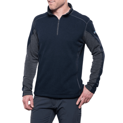 REVEL 1/4 ZIP - MUTINY BLUE/STEEL