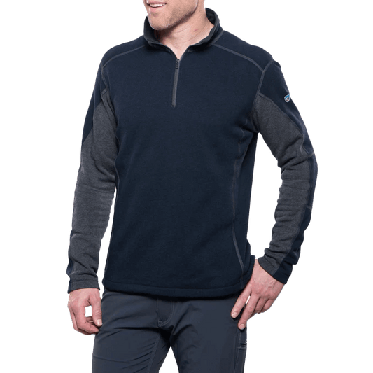 REVEL 1/4 ZIP - MUTINY BLUE/STEEL