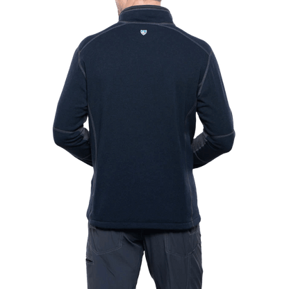 REVEL 1/4 ZIP - MUTINY BLUE/STEEL BACK
