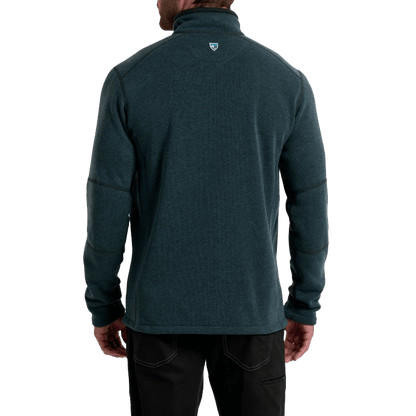 REVEL 1/4 ZIP - STORM BLUE BACK