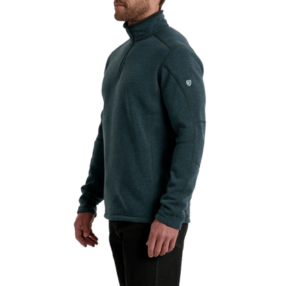 REVEL 1/4 ZIP - STORM BLUE SIDE