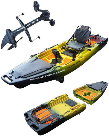 ReelYaks Rocket 9.8ft Propeller Drive Modular Fishing Kayak