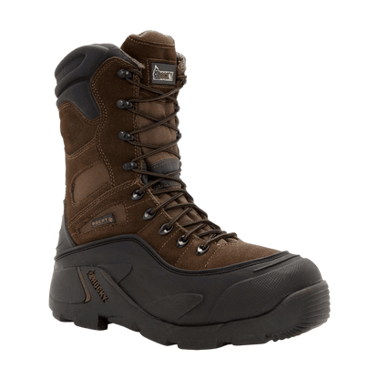 ROCKY BLIZZARD STALKER 9" 1200GR - BROWN -  FRONT ANGLED VIEW