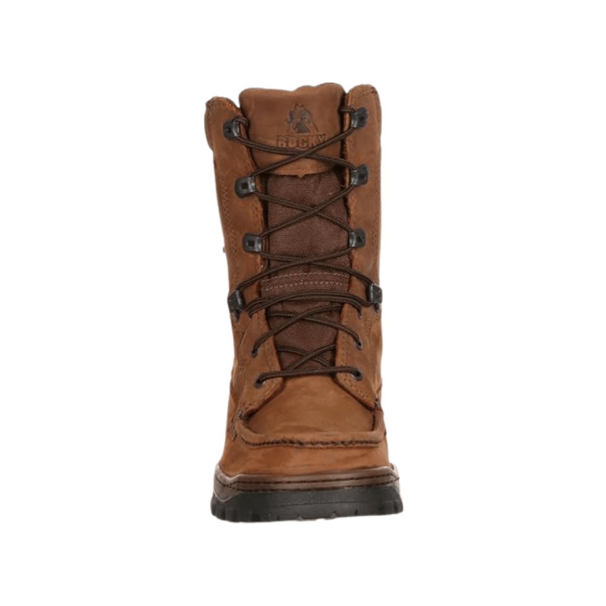 ROCKY OUTLAND 8" UPLAND GORE-TEX NON-INSULATED BOOTS - BROWN - FRONT VIEW