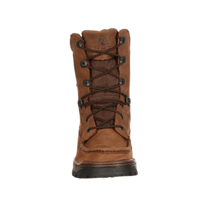 ROCKY OUTLAND 8" UPLAND GORE-TEX NON-INSULATED BOOTS - BROWN - FRONT VIEW