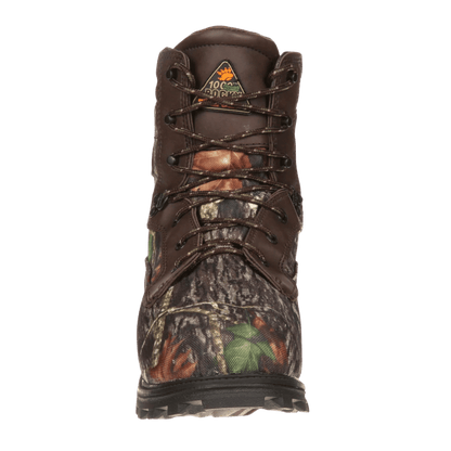 ROCKY BEARCLAW BIG KIDS' WATERPROOF 1000G INSULATED OUTDOOR BOOTS - FRONT VIEW