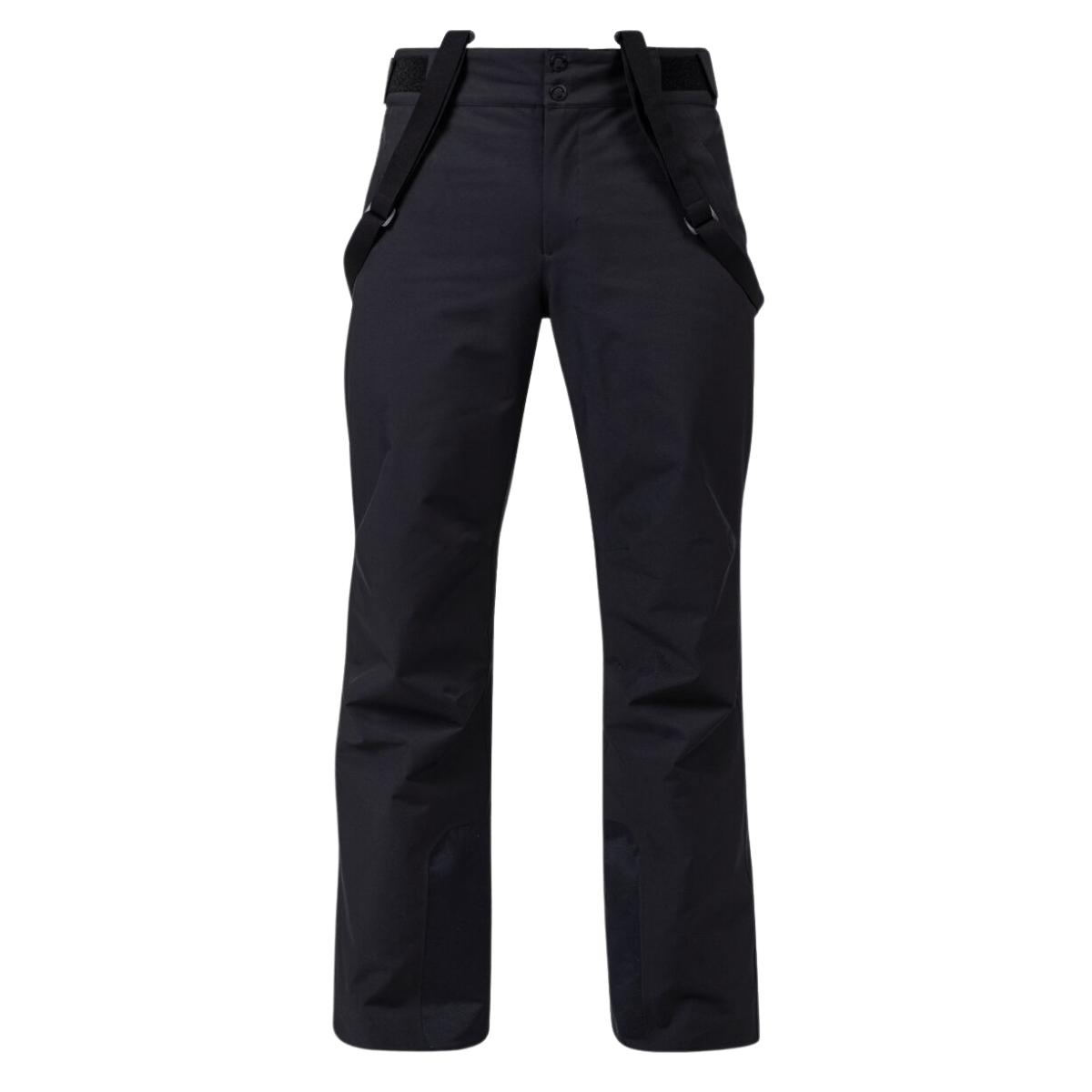 ROSSIGNOL MEN'S INSULATED SKI PANTS - BLACK - FRONT VIEW
