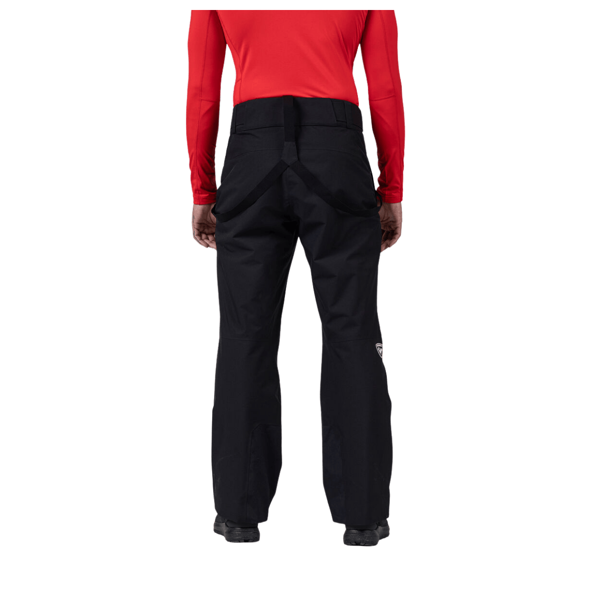 ROSSIGNOL MEN'S INSULATED SKI PANTS - BLACK - BACK VIEW