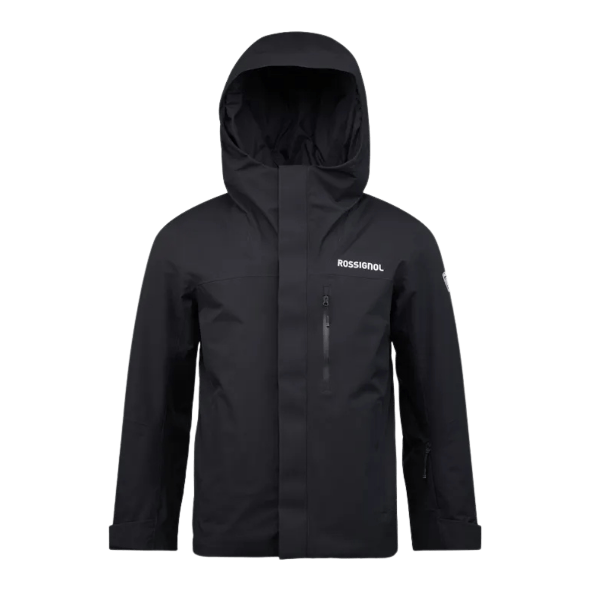 ROSSIGNOL MEN'S VELIKA INSULATED JACKET - BLACK - FRONT VIEW