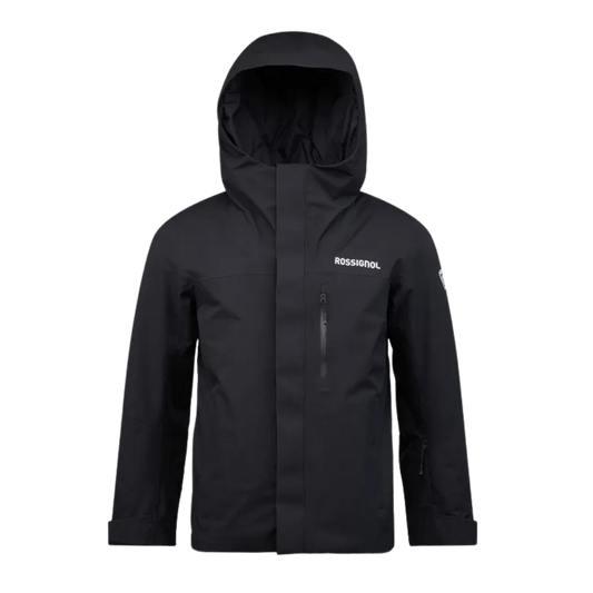 ROSSIGNOL MEN'S VELIKA INSULATED JACKET - BLACK - FRONT VIEW