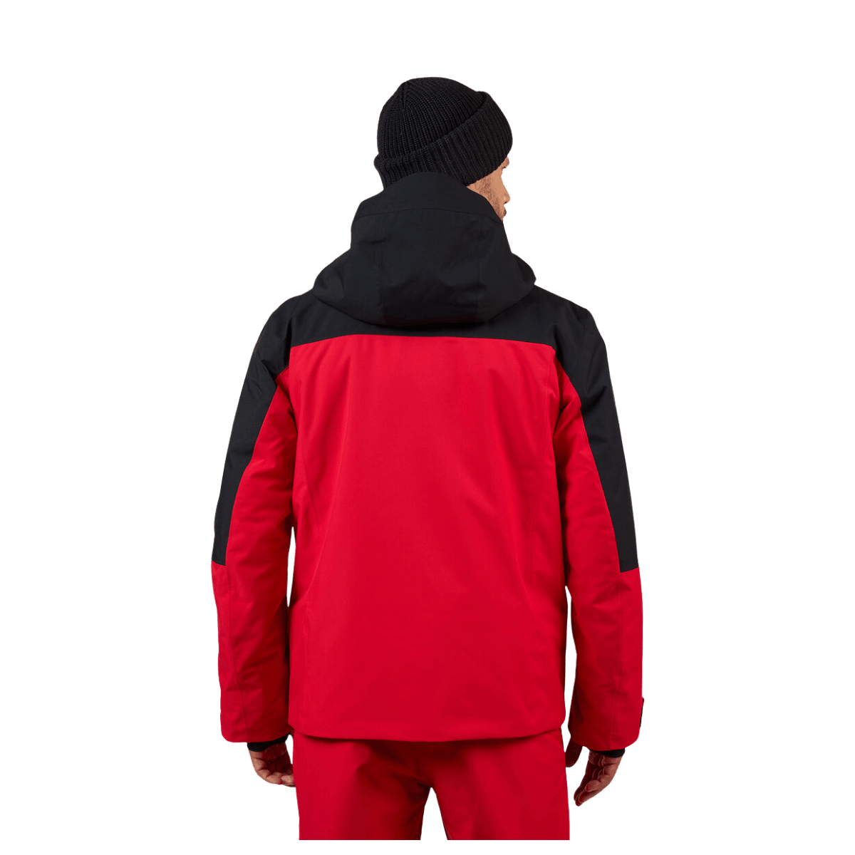 ROSSIGNOL MEN'S VELIKA INSULATED JACKET - SPORTS RED - BACK VIEW