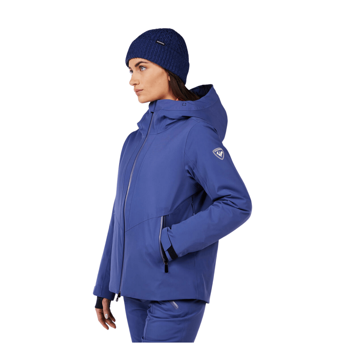 ROSSIGNOL WOMEN'S BLACKSIDE INSULATED JACKET - FUTURE BLUE - SIDE VIEW