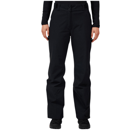 ROSSIGNOL WOMEN'S INSULATED SKI PANTS - BLACK - FRONT VIEW