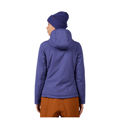 ROSSIGNOL WOMEN'S OPSIDE HOODIE JACKET - FUTURE BLUE - BACK VIEW