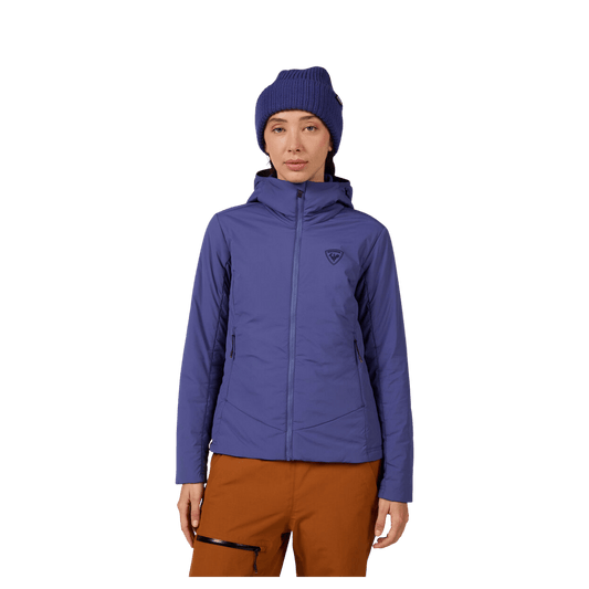 ROSSIGNOL WOMEN'S OPSIDE HOODIE JACKET - FUTURE BLUE - FRONT VIEW