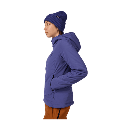 ROSSIGNOL WOMEN'S OPSIDE HOODIE JACKET - FUTURE BLUE - SIDE VIEW