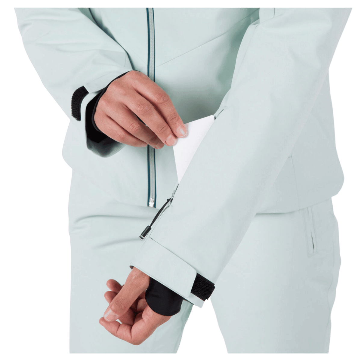 ROSSIGNOL WOMEN'S STRAWPILE SKI JACKET - STEAM - ARMS POCKET