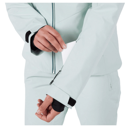 ROSSIGNOL WOMEN'S STRAWPILE SKI JACKET - STEAM - ARMS POCKET