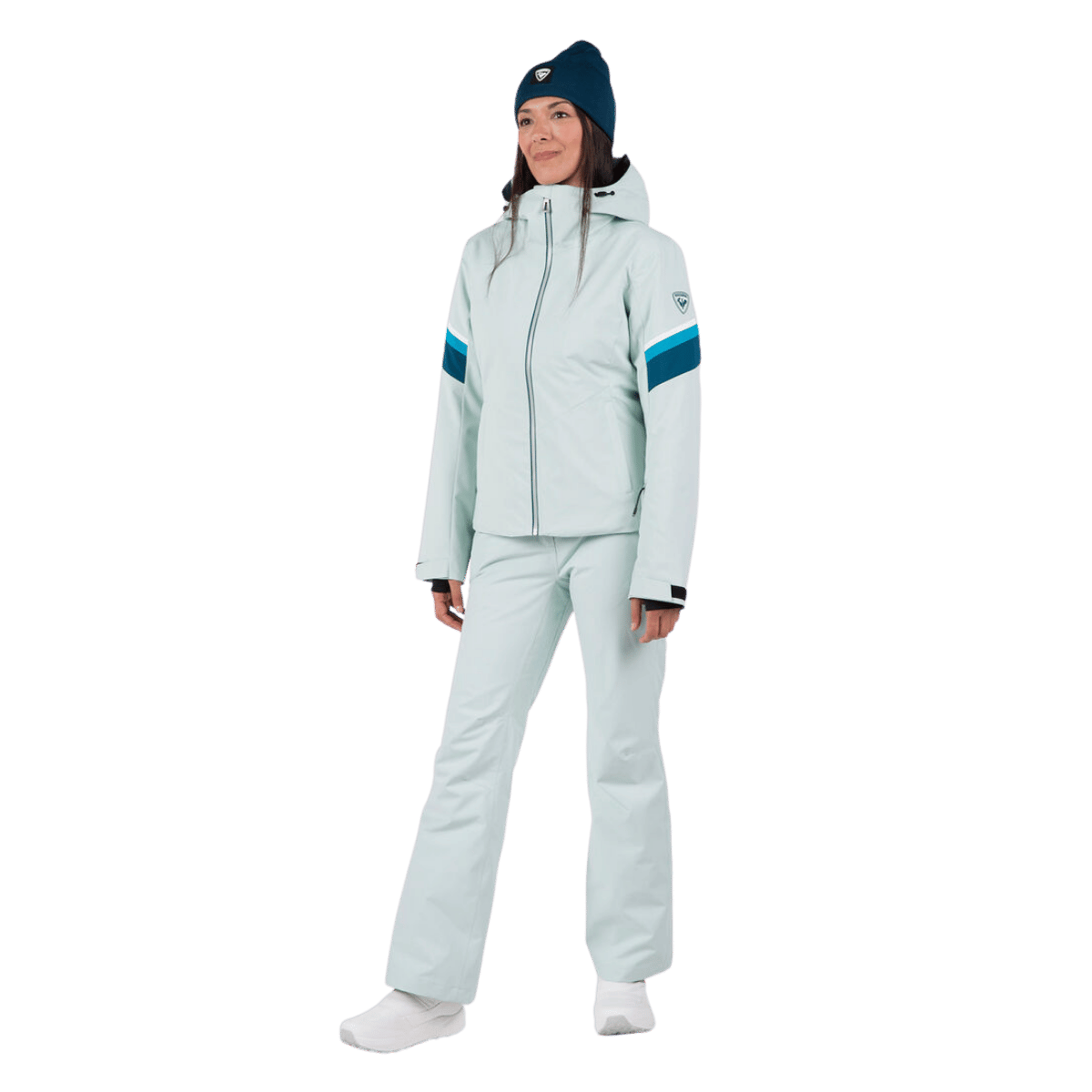 ROSSIGNOL WOMEN'S STRAWPILE SKI JACKET - STEAM_FULL BODY