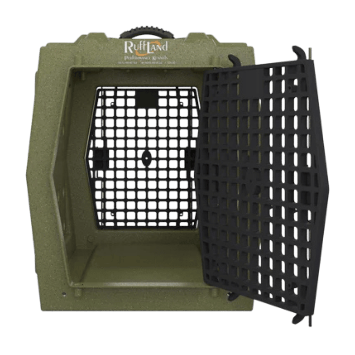 RUFF LAND PERFORMANCE KENNELS INTERMEDIATE DOUBLE DOOR OD GREEN KENNEL