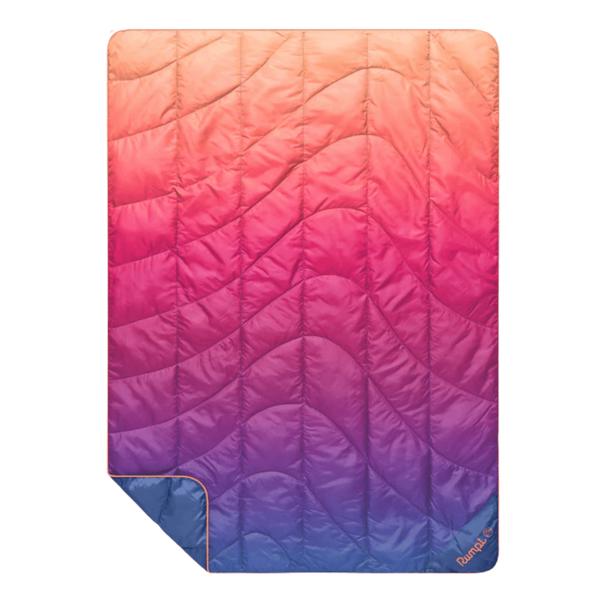 RUMPL TRAVEL PUFFY BLANKET - SUNSET SPEC FADE