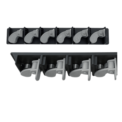 RUSH CREEK CREATIONS ROD WALL RACK W/ RUBBER GRIP - MULTI ANGLE VIEW