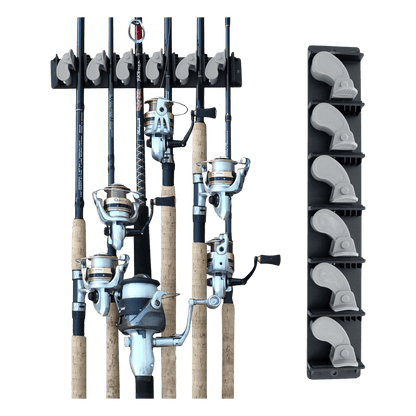 RUSH CREEK CREATIONS ROD WALL RACK W/ RUBBER GRIP - (WITH SAMPLES)