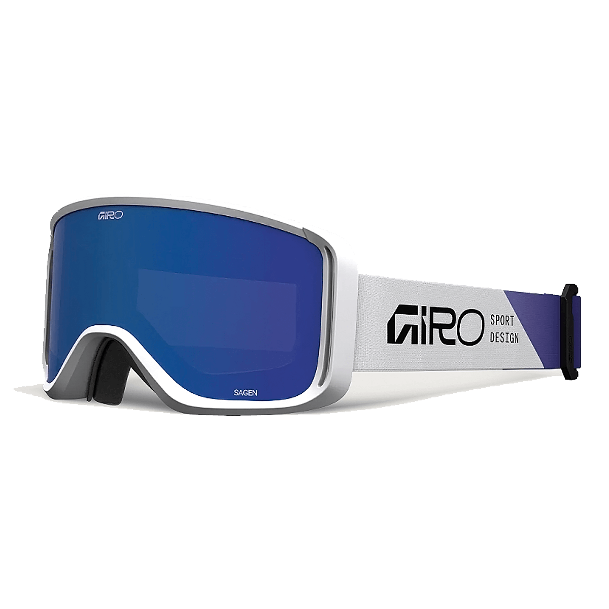 SAGEN GOGGLES WHITE ANGLES GREY COBALT